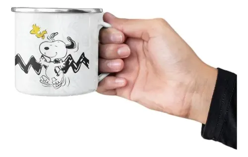 Taza Enlozada Snoopy - Aventuras Del Beagle Volador Blanco