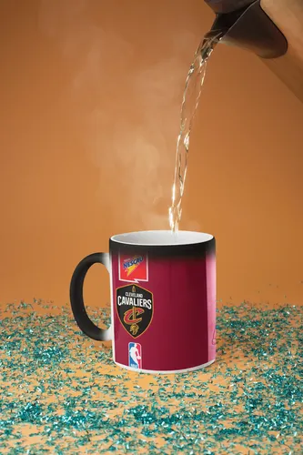 Taza Mágica Cleveland Cavaliers Lebron James- Nba Negro Nba