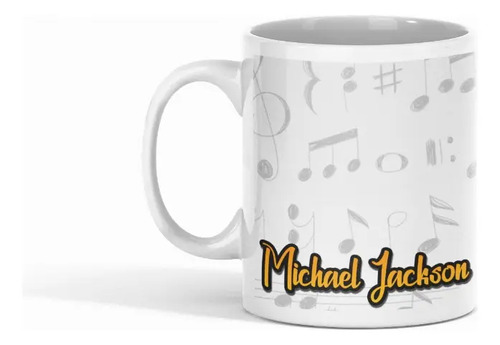 Taza Michael Jackson Homenaje A Su Iconografía Blanco