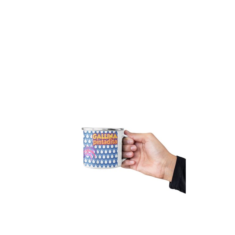 Taza Enlozada La Gallina Pintadita - Cantos y Colores