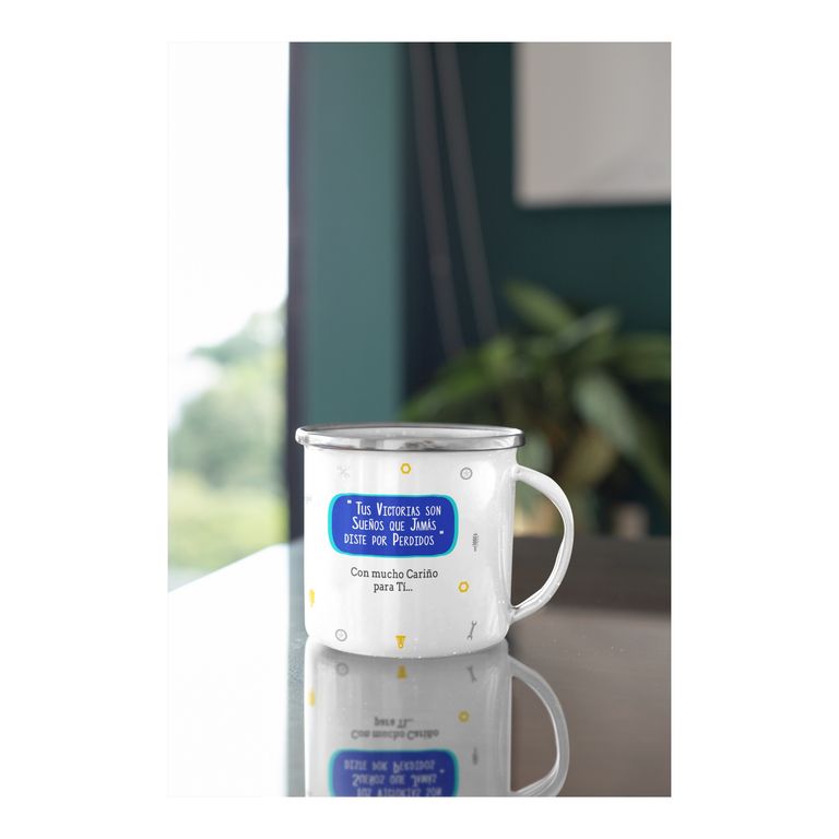 Taza Enlozada Tornillos y Tazas - Día de Mecánico