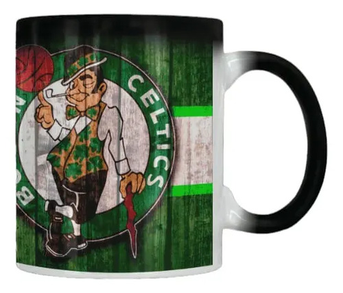 Taza Mágica Celtics Boston - Nba Negro Celtics Boston
