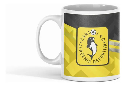 Taza Academia Cantolao Delfín - Futbol Peruano Blanco