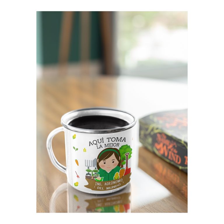 Taza Enlozada Entre Semillas y Café - Ing. Agrónomo M