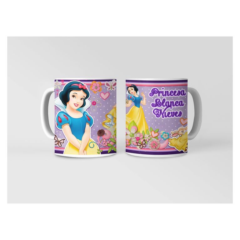 Taza Blanca Nieves y los Siete Enanos