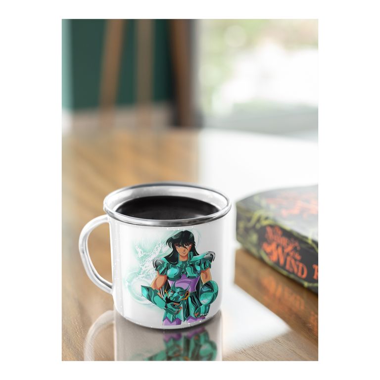 Taza Enlozada Shiryu de Dragón - Sabiduría del Guerrero