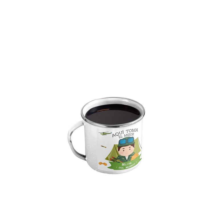 Taza Enlozada Militar - Disciplina y Determinación H