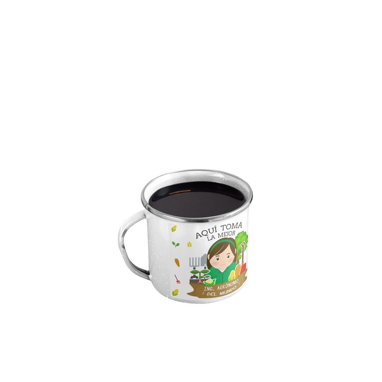 Taza Enlozada Entre Semillas y Café - Ing. Agrónomo M