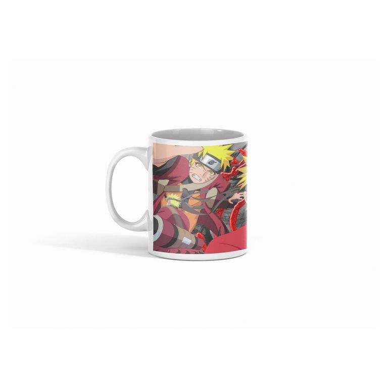 Taza Aventuras de Naruto Reveladas con Café