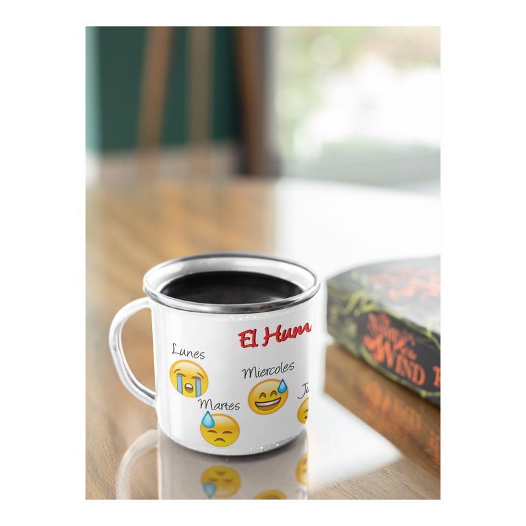 Taza Enlozada Expresiones Diarias en Emoticones