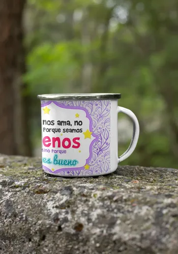 Taza Enlozada Inspiración Y Esperanza Cristiana Blanco Esperanza Cristiana