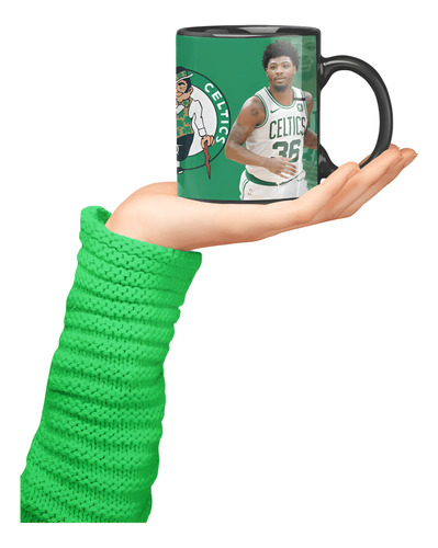 Taza Magica- Boston Celtics-marcus Smart Nba Negro Nba