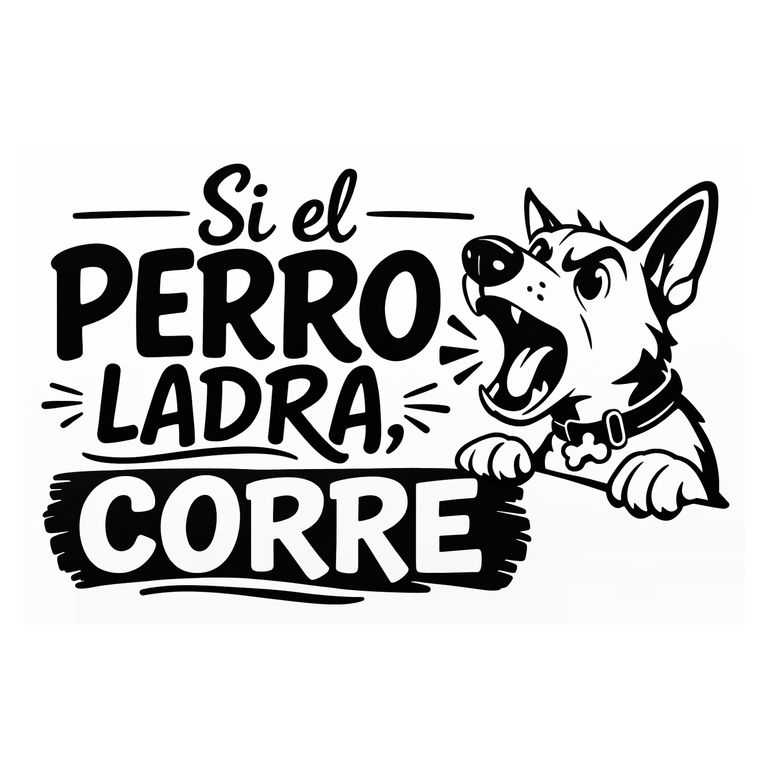 Choapino Entrada 40x60 cm - Si el Perro Ladra Corre