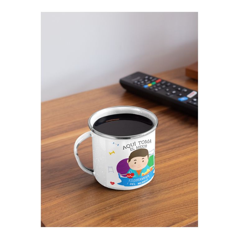 Taza Enlozada Fisioterapeuta - Movimiento y Motivación H