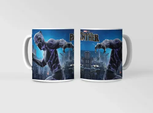 Taza Black Panther - Wakanda Marvel Blanco