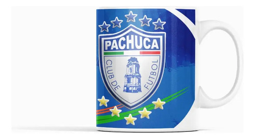 Taza Pachuca - Viento Tuzo Blanco