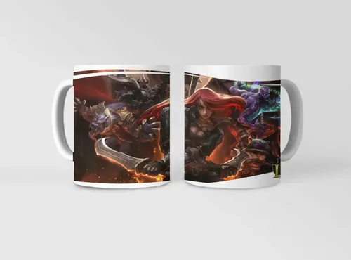 Taza League Of Legends - Batalla De Lol Blanco