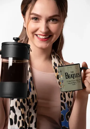 Taza Magica The Beatles Hello, Goodbye Bandas De Rock Negro The Beatles