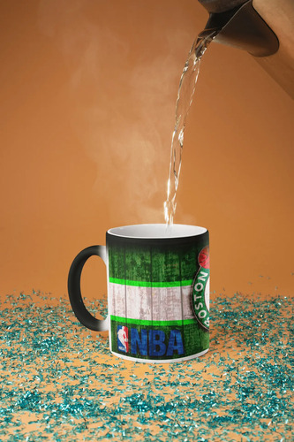 Taza Mágica Celtics Boston - Nba Negro Celtics Boston