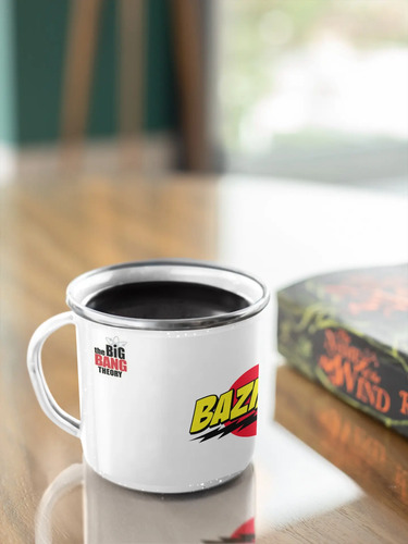 Taza Enlozada Bazinga! - Sorpresa De Sheldon Blanco Bazinga