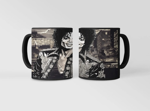 Taza Mágica Michael Jackson Leyenda De La Música Pop Negro Pop