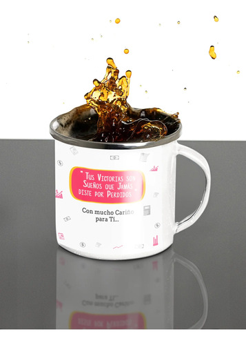Taza Enlozada Balancea Tu Día Con Café - Contador
