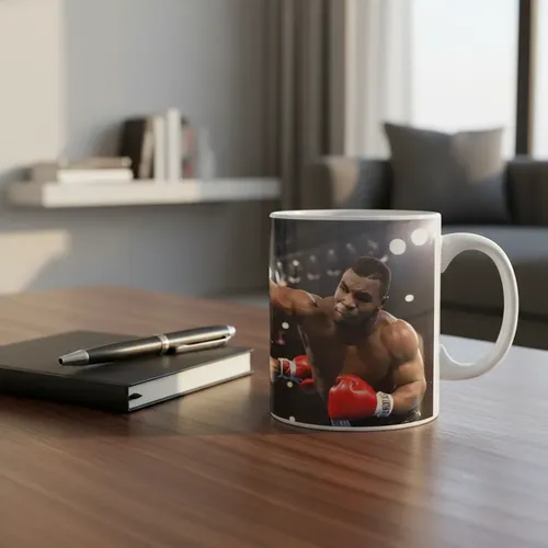 Taza Ali Vs. Tyson - Leyendas En Combate Blanco