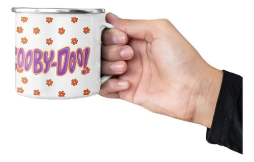 Taza Enlozada Scooby Doo - Misterios Y Meriendas Blanco