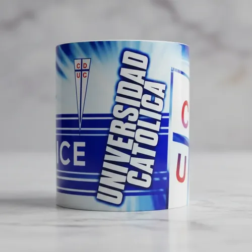Taza Mágica Universidad Catolica Futbol Chileno Negro Fútbol