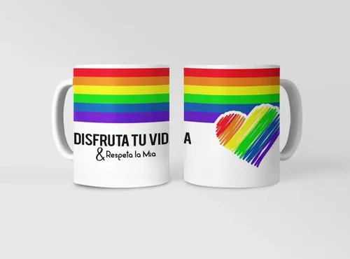 Taza Vive Y Deja Vivir - Respeto Lgbtq+ Blanco