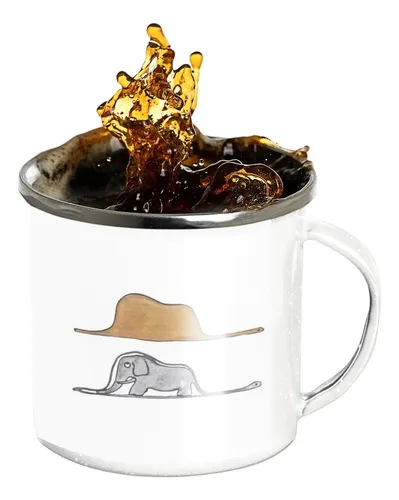 Taza Enlozada El Principito - Encuentros En El Cosmos Blanco Encuentros En El