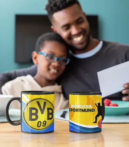 Taza Borussia Dortmund Futbol Aleman Los Negriamarillo Negro Fútbol