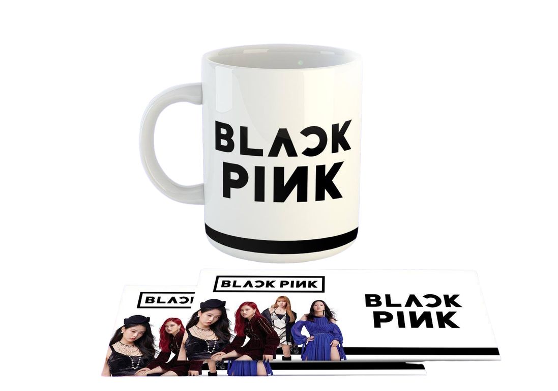 Taza Ceramica 11oz K-Pop Insp Blackpink Tipografia