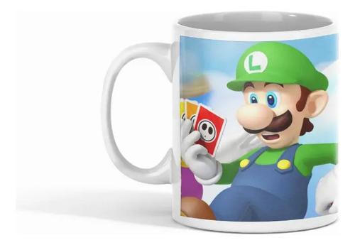 Taza Mario, Luigi Y Yoshi - Para Fans De Nintendo Blanco