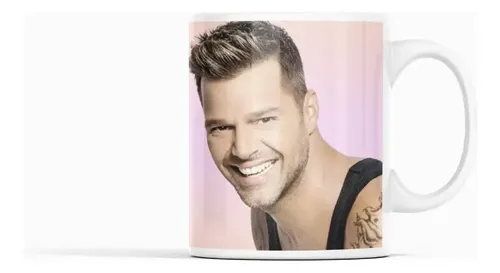 Taza Ricky Martin - Feliz Cumpleaños Con Sabor Latino Blanco