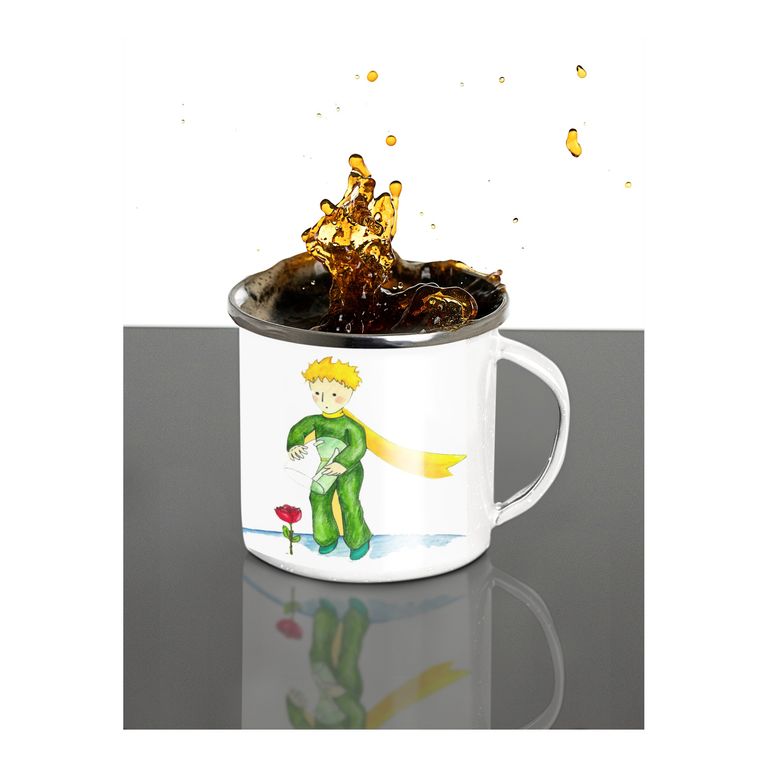 Taza Enlozada El Principito y su Rosa - Amor Eterno