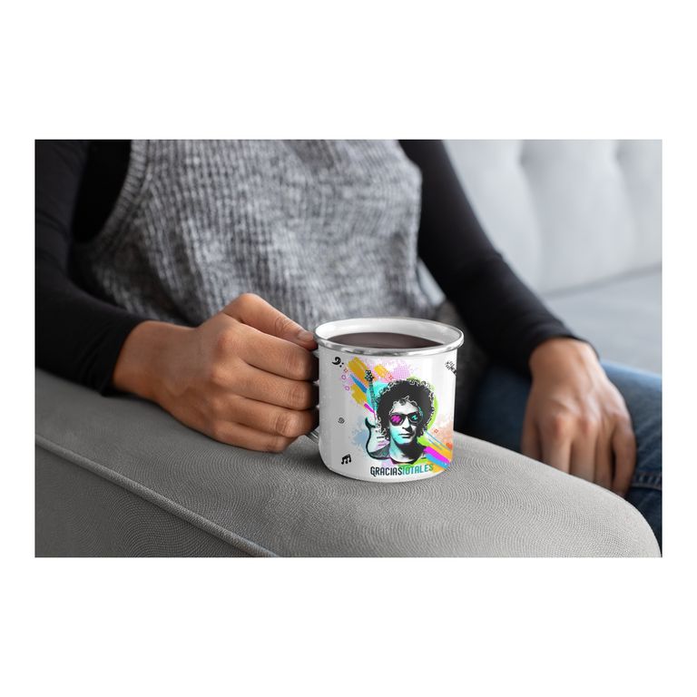 Taza Enlozada Soda Stereo Gracias Totales