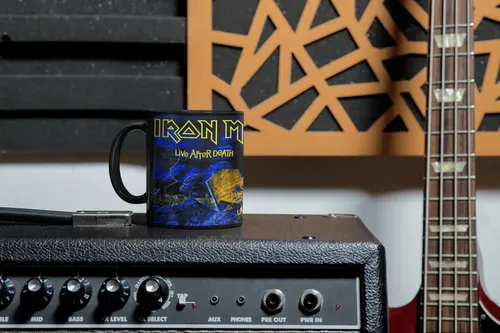 Taza Mágica De Iron Maiden - Bandas De Rock 02 Negro Iron Maiden Live After
