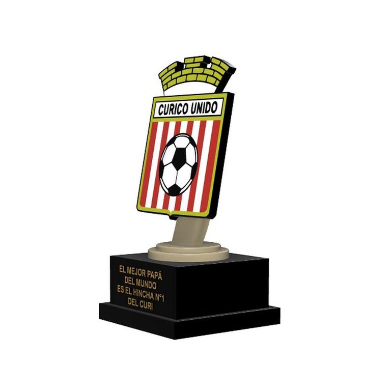 Trofeo Curico Unido Mejor Papá Regalo Fútbol Chileno