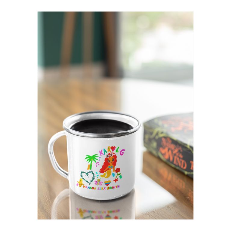 Taza Enlozada Karol G Mañana Será Bonito Estilo Único