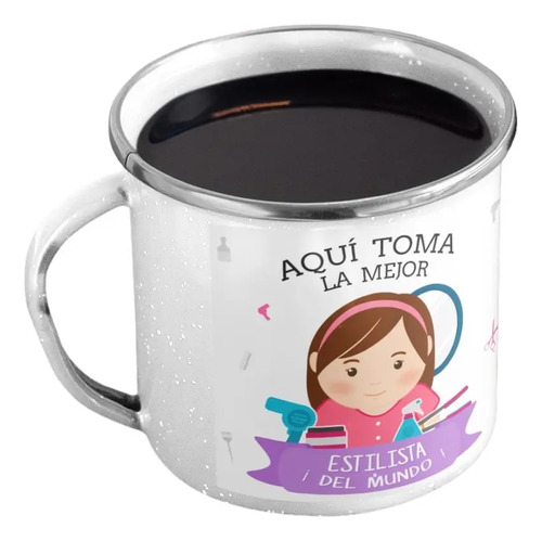 Taza Enlozada Creatividad Y Café - Día De Repostera Blanco Profesión Día De