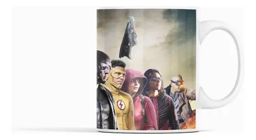 Taza Liga De La Justicia - Héroes Unidos Revelados Blanco