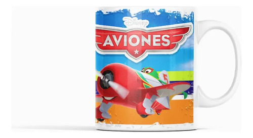Taza Aviones Aventuras En El Cielo Reveladas Blanco