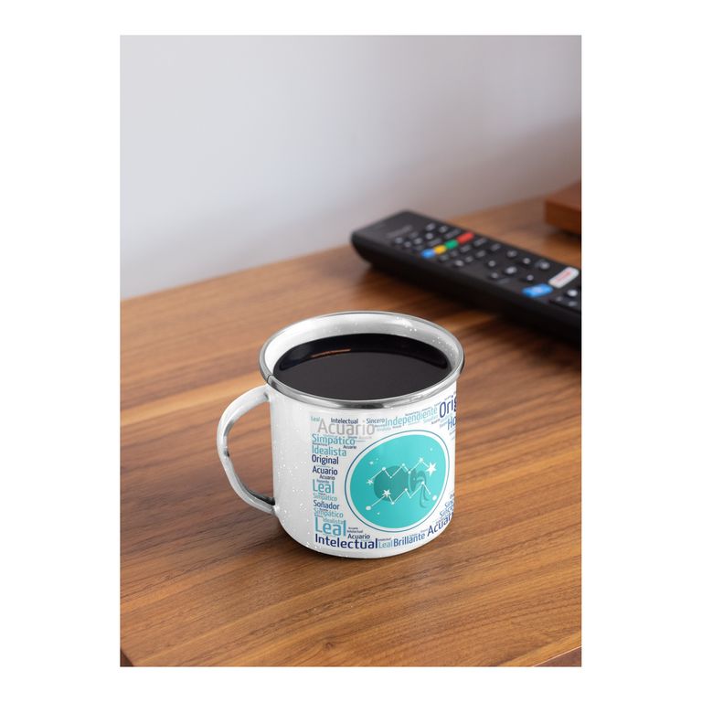 Taza Enlozada Acuario - Libertad y Fraternidad