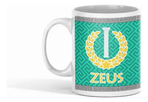 Taza Zeus - Rayos Y Truenos Blanco
