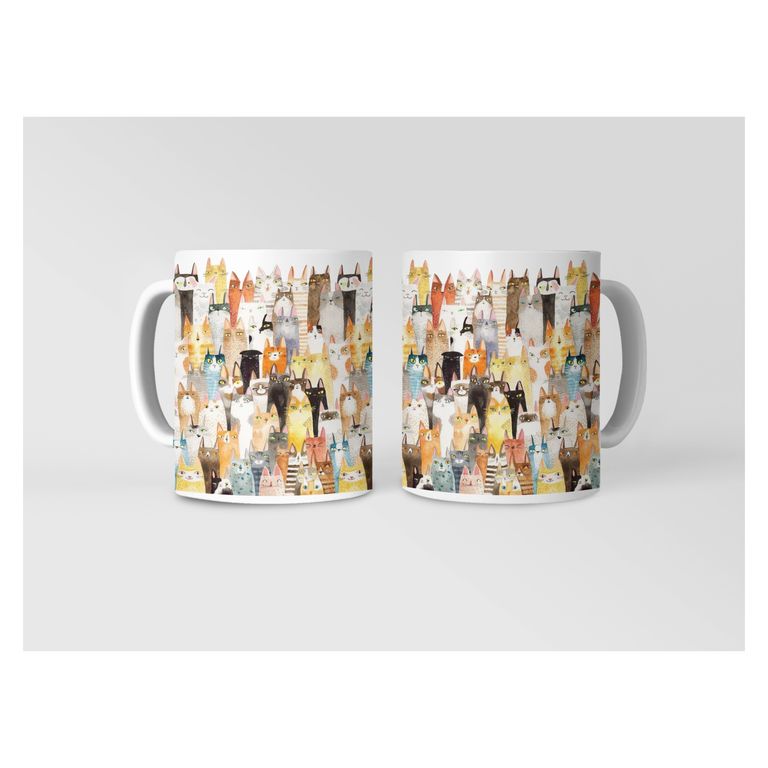 Taza Gatos Frida - Arte y Misterio