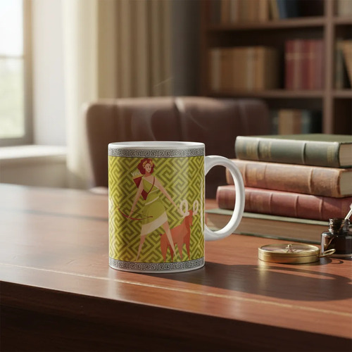 Taza Artemisa - Para Amantes De La Mitología Griega Blanco