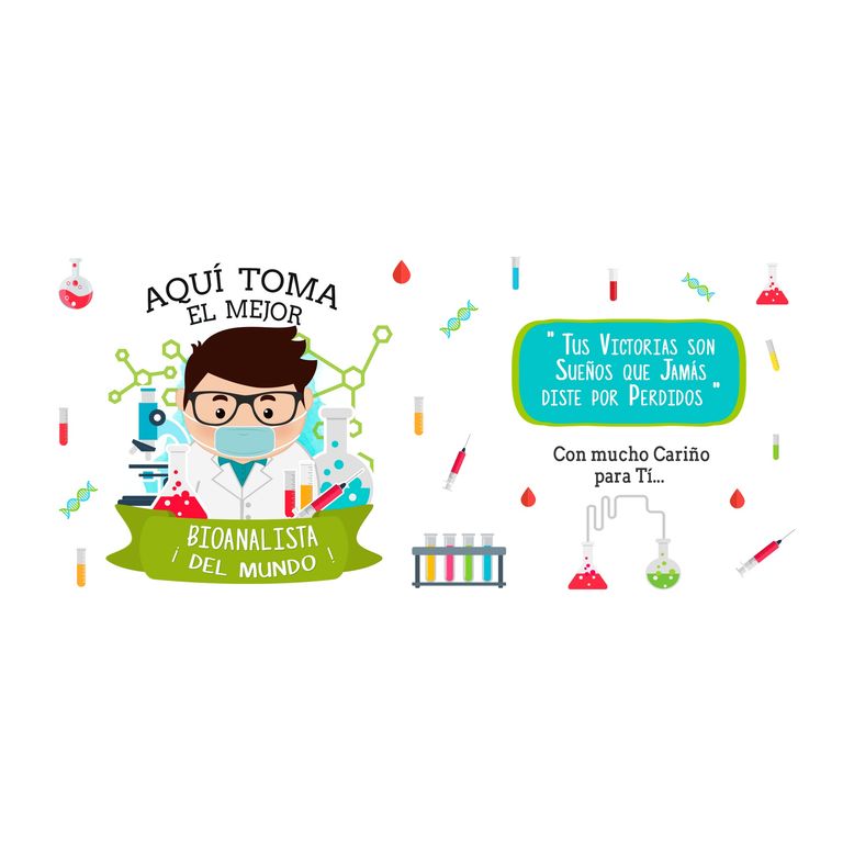 Taza Enlozada Bioanalista - Precisiones con Café H