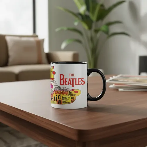 Taza Magica The Beatles Yelow Submarine Negro The Beatles Yelow Submarine