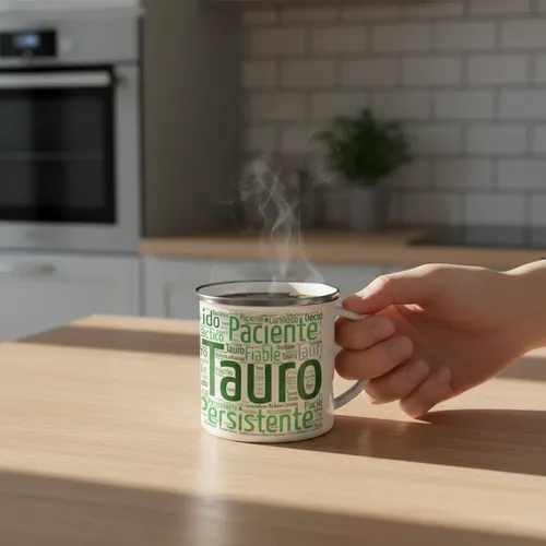 Taza Enlozada Tauro - Lealtad Terrenal Blanco